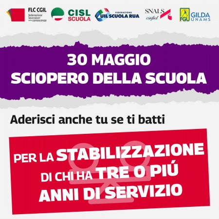 sciopero 30 maggio