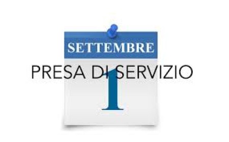 Presa di servizio il 1° settembre